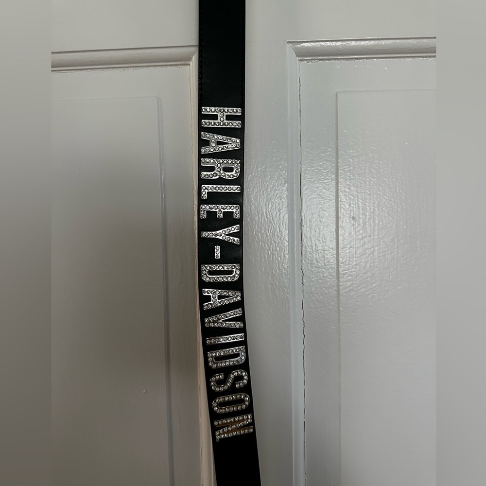 Genuine Harley Davidson Bling Black Belt, Size L